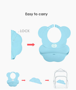 Babero para Bebé YIYANG, Diseño de Pezones con la Frase 'I Love My Food', Bonito, Unisex, Blanco, para Bebés y Niños Pequeños, Regalo para Baby Shower, Regalo para Padres Primerizos - Product Image 2