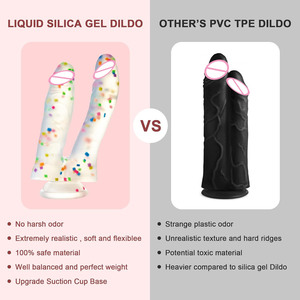 Dildo anale a doppia testa per principianti, in morbido silicone con ventosa, dildo colorato fantasia, giocattolo sessuale per donne - Product Image 5