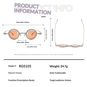 Occhiali da Sole Magnetici Polarizzati da Donna, Sfumatura Beige, Super Piccoli e Sottili, Alla Moda, Nuovi, in Titanio Puro con Doppio Magnete - Product Image 4