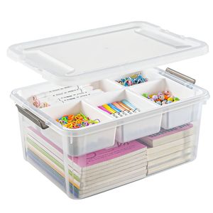Boîte de <span class=keywords><strong>rangement</strong></span> en plastique PP avec couvercle transparent magnétique et plateau amovible pour le <span class=keywords><strong>rangement</strong></span> des bijoux - Product Image 1