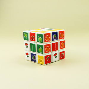 Cubo de Rubik 3x3 con Pegatinas de Frutas, Hecho a Medida para Adolescentes, Juguete Antiestrés Unisex, Material ABS - Product Image 5