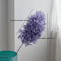 Bouquet de fleurs séchées en gros, tiges florales éternelles conservées, fleurs d'hortensia pour la décoration intérieure