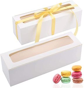 Custom Macaron Box 6 Pieces Macaron Packaging Gift Macaron Boxes With Handle