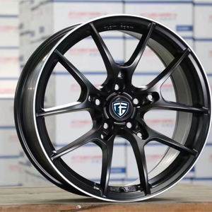 Rines Eatop Nuevos para Auto de 15-17 Pulgadas, PCD5X114.3, Aleación de Aluminio, Acabado Negro, Garantía, Ajuste Universal, 40mm Bolt CE GORGED - Product Image 1