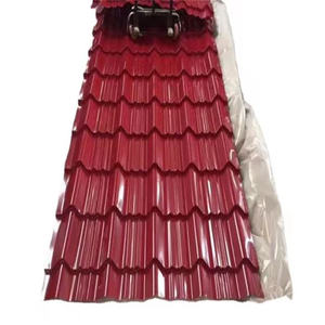 Feuilles de toiture enduites de couleur émaillée PPGI Tuiles métalliques ondulées galvanisées pré-peintes Panneaux de plaque de toit en acier - Product Image 5