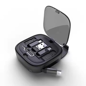 Di động 5 trong 1/6 trong 1 điện thoại Sạc Cáp đầu di động đa loại sạc kabel chuyển đổi USB Loại C Adapter lưu trữ hộp - Product Image 1