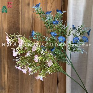 Flor Artificial de Gloría de la Mañana, Rama Individual, Decoraciones para Bodas, Decoración para el Hogar y la Oficina, Hecho en China - Product Image 1