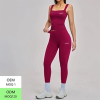 Ensemble de leggings et haut de sport personnalisés pour femmes, tenue évasée de yoga et de fitness, vêtements de sport pour femmes
