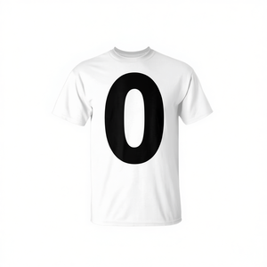 T-shirt promotionnel d'équipe avec le numéro 0, vêtements de groupe assortis - Product Image 2