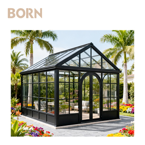 Ad alta resistenza resistente al vento in alluminio Sunroom <span class=keywords><strong>giardino</strong></span> casa Mini serra per vivaio - Product Image 6