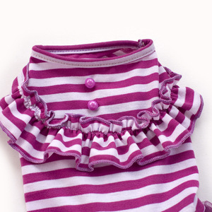 Fabricant de gros rose violet coton petit moyen grand chien robe faite à la main - Product Image 3