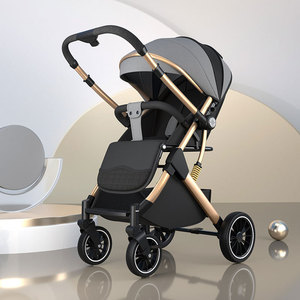 Passeggino Reclinabile e Verticale Leggero Pieghevole Portatile da Viaggio in Metallo per Neonati - Product Image 3