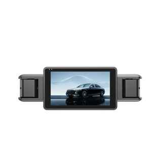 <span class=keywords><strong>1080P</strong></span> 2K 4K זיהוי תנועה מצלמת דרך תלת-ערוצית 5G WiFi מובנה GPS קדמי/אחורי לרכב, מקליט וידאו שחור אוטומטי - Product Image 1