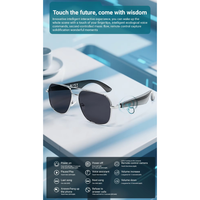 Lunettes Intelligentes GY100 en Gros avec Traduction IA, Plus de 100 Langues, Assistant Vocal BT 5.4 pour Hommes et Femmes, Conversion Voix-Texte Multilingue