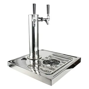 Hoge Kwaliteit Rvs Wall Mount Bier Lekbak Met Bier Toren Set