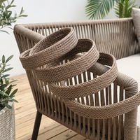 Corde tressée taupe pour meubles |   Cordon en corde tressée épaisse et robuste pour canapé et chaise |   Vente en gros de cordes pour meubles