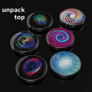 Decompressie Bureau Speelgoed Metalen Vingertop Desktop Anti Stress Koper Kinetische Hand Ontspannen Draaiende Beweging Munt Voor Autisme Adhd - Product Image 5