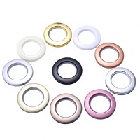 Œillet de rideau perforé en plastique créatif, 4,2 cm x 7 cm, anneau romain, accessoires de rideau multicolores, livraison directe