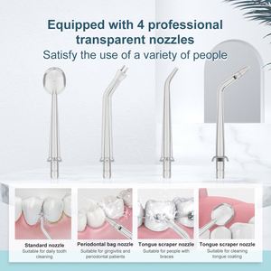 เครื่องทำความสะอาดฟันแบบพกพาไร้สาย TAHATH IPX6 ชาร์จไฟได้ ใช้สำหรับทำความสะอาดช่องปากและฟัน - Product Image 2