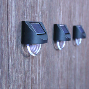 <b>Solar</b> Wall Mount Outdoor <b>Light</b> Led Water Resistant Garden Patio <b>Deck</b> Lighting - Product Image 1