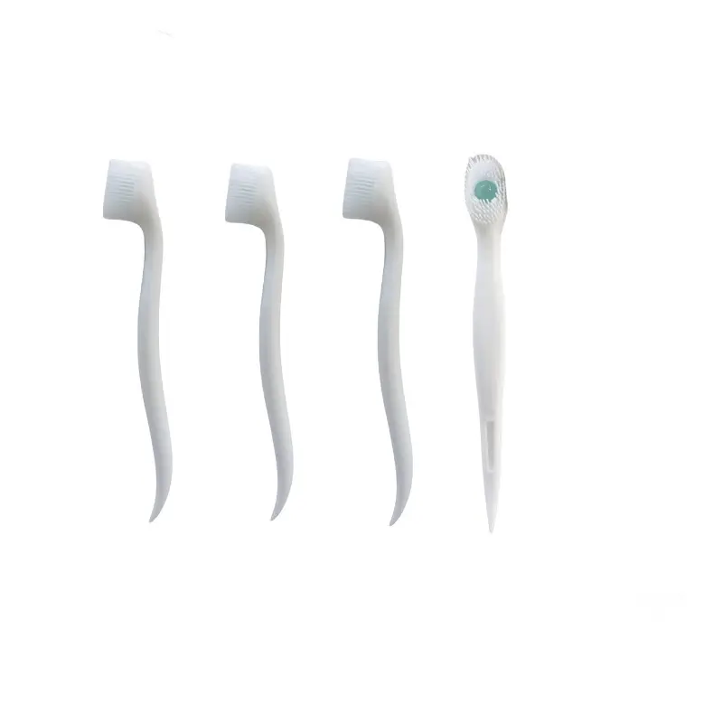 Örnekleri seyahat taşınabilir diş macunu önceden yapıştırılmış diş fırçası ile tek kullanımlık taze Mini fırçalar