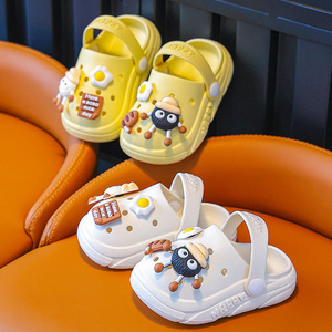 Zapatos <span class=keywords><strong>Crocs</strong></span> para <span class=keywords><strong>Niños</strong></span>, Verano, Interior, Antideslizantes, Transpirables, Suela Blanda, Zapatos con Orificios para Bebés, <span class=keywords><strong>Niños</strong></span> Pequeños, Niñas, Lindos - Product Image 2