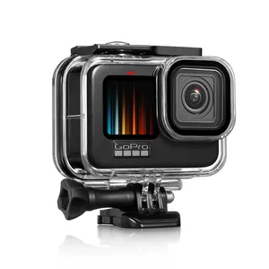 Smatree High Quality Gopros 9 Accessories Waterproof Housing Case for Hero9 black Gopros Housing Underwater 60M