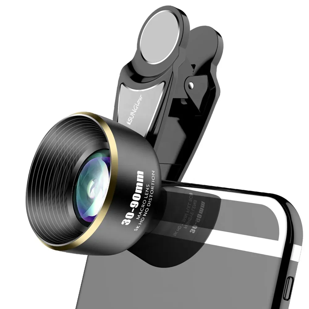 30-90mm profesyonel makro Lens portre çekim telefonu Lens iPhone Huawei Xiaomi