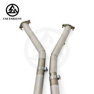 Tubo de Escape CSZ de Alta Calidad para Jeep Grand Cherokee <span class=keywords><strong>SRT8</strong></span> 6.4L, Tubo Intermedio de Alto Rendimiento con Flujo Libre y Protector Térmico - Product Image 5