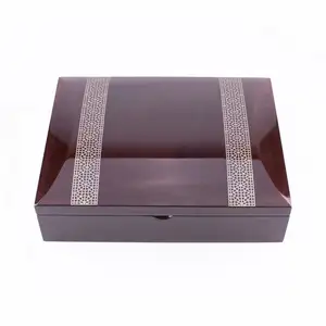 Деревянная деревянная коробка KSA Riyadh, персонализированный дизайн, роскошный Арабский рынок, деревянная шоколадная Подарочная коробка с датой Рамадан