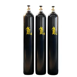 Silinder Gas industri, silinder Gas Helium untuk Industri Tekanan Tinggi 40L 150 Bar Argon/Nitrogen/oksigen