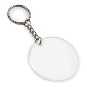 Maßgefertigte Klare Runde Kreisförmige Acrylglas-Schlüsselanhänger-Rohlinge - Product Image 2
