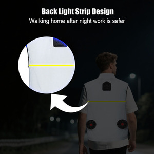 Gilet d'hiver intelligent pour <span class=keywords><strong>activités</strong></span> extérieures avec réfrigération semi-conductrice, vêtement climatisé pour des <span class=keywords><strong>activités</strong></span> nocturnes en extérieur plus sûres - Product Image 1