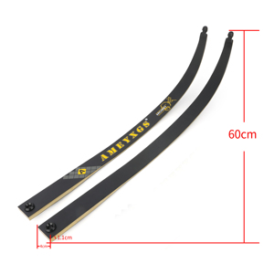 Boogschieten H25 66 "68" 70 "Neerhalen Jacht Boog Ledematen Lamineren Bamboe Hout Epoxy Glasvezel Recurve Ledematen - Product Image 6