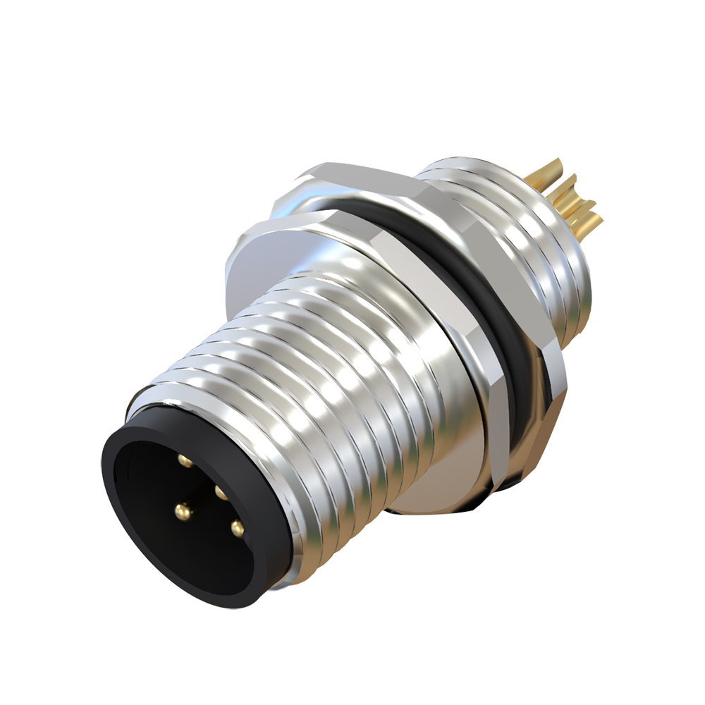 M12 5-контактный разъем мужской бэк-Лок резьбовой входной разъем круговой связаться с нами