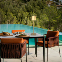 Nordique Portable Sans Fil Restaurant Tactile Table Lumière Moderne USB Sans Fil Rechargeable À Piles Led Bureau Lampes De Table