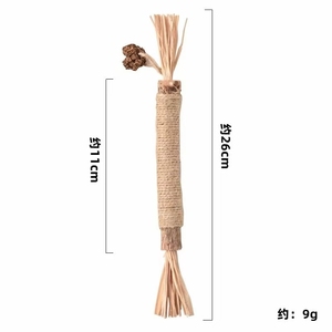 Palo de dentición y rascador de gato Sisal de lujo, juguete interactivo para masticar Limpieza de dientes de gatito - Product Image 6