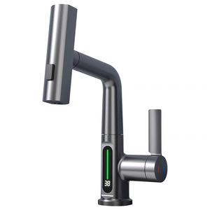 Tutto-rame multifunzionale moderno mobile bagno Display digitale per uso domestico <span class=keywords><strong>rubinetto</strong></span> per acqua calda fredda tamburo in ottone materiale - Product Image 1