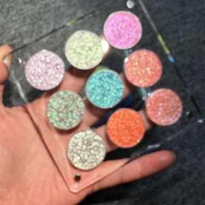 Trong suốt rõ ràng Acrylic trang điểm Eyeshadow Palette bao bì hộp trường hợp rỗng dễ thương từ không có logo Duochrome Eyeshadow Palette - Product Image 3