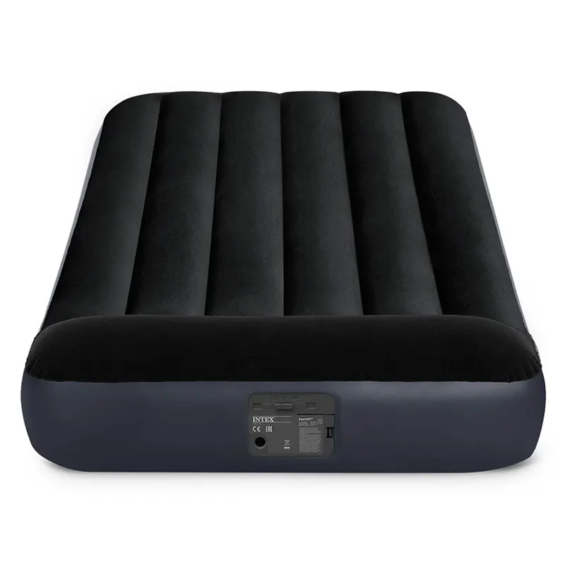 Intex 64146 Comfortable Airbed Twin Dura-Beam Pillow Rest Classic Airbed 99x191x25 Inflatable Mattress indoor and outdoor