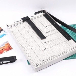 Fournitures de bureau Foska coupe-papier guillotine coupe-papier A3 à base métallique robuste avec lame <span class=keywords><strong>plus</strong></span> <span class=keywords><strong>nette</strong></span> et <span class=keywords><strong>plus</strong></span> épaisse - Product Image 1