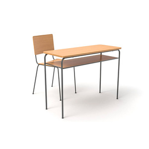 Có thể điều chỉnh trường trung học và Đại Học Lớp học bằng gỗ sinh viên Bàn và ghế Bộ - Product Image 6