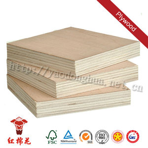 Impermeable hoja de madera contrachapada de grado muebles red kapok - Product Image 1