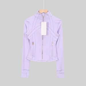 Haut court à manches longues et col rond <span class=keywords><strong>Lulu</strong></span> pour femme, personnalisable avec logo, respirant, extensible dans les quatre sens, grande taille, vêtement de sport actif - Product Image 1