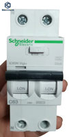 Interruptor Diferencial IC65N VIGI+ de 2 Polos, 63A, 30mA, Protección Contra Sobrecarga y Cortocircuito, Programable por PLC
