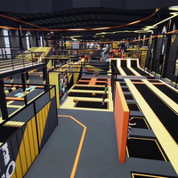 Equipo Comercial para Parques de Trampolín Interiores para Adultos y Niños, Certificado CE, Alta Capacidad (>500 kg), para Centros de Juego Interiores de 5+ Años