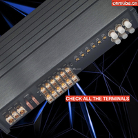 Amplificateur de voiture 6 canaux RMS 120W avec DSP et gain, amplificateur de puissance pleine gamme 6 canaux classe AB à prix avantageux