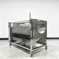 Gemberreinigings- en schilmachine, haarrollerreinigingsmachine, volautomatische schil- en modderverwijderingsmachine voor schone groenten