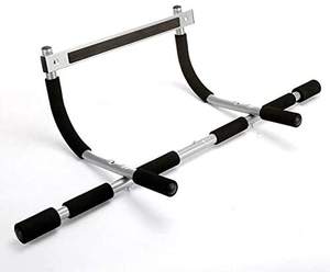 Barra de dominadas para puerta, para gimnasio en casa, con tres posiciones de agarre, para ejercicios de dominadas y flexiones - Product Image 3