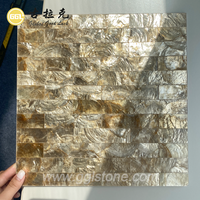Vente chaude de mosaïques en coquillages naturels 300*300mm pour le hall d'hôtel, le mur de l'appartement, la chambre à coucher, la buanderie, les carreaux décoratifs d'intérieur